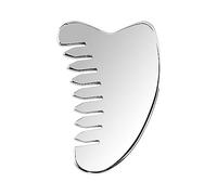Herramientas Gua Sha, Herramienta De Masajeador De Acero Inoxidable, Para Raspador De Masaje Facial Cuidado De La Piel Facial Masaje De Cabeza Peine Belleza Cuidado De La Piel Guasha Board,V