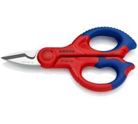 Knipex Tijeras para electricistas con fundas multicomponentes, reforzadas con fibras de vidrio 155 mm (cartulina autoservicio/blíster) 95 05 155 SB