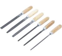 BGS Diy 50204 | Juego de limas para llaves | mango de madera | 100 mm | 6 piezas