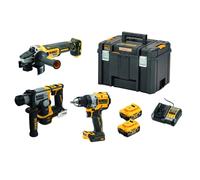DeWalt - Kit de 3 herramientas XR 18 V 5 Ah sin escobillas atornilladora DCD800 + perforadora SDS Plus DCH172 + amoladora angular DCG405-DCK355P2T-QW
