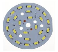 Herramientas LED SMD 5730 de 3W, 5W, 7W, 9W, 12W, 15W y 18W. Placa de circuito impreso. Luz cálida (3000K) y blanca (6000K) for bombillas/focos. 10 unidades.(Warm white3000-3200k,15w)