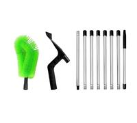 Herramientas Limpiadoras De Canalones - Cabeza Flexible Sin Escalada - Limpiador de Manantiales Extensible Para Uso Desde El Suelo,Para Granja Patio Jardín Ramas Propietarios Beropspeens Amantes del