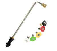 Herramientas limpieza canalones para Karcher K2 K3 K4 K5 K6 K7, varilla extensión lavado a presión Lanza limpiador canalones con 5 boquillas pulverización lavadora a presión Limpiador(90 grados)