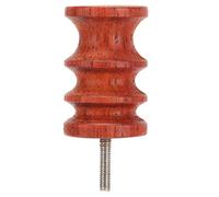 Herramientas para alisar el cuero Palo de pulido eléctrico Punta de pulido de cuero de secuoya de grado profesional Cabezal abrasivo para procesamiento de cuero y (Cabeza plana)