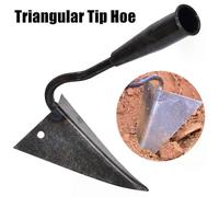 Herramientas para azadas de jardín, azada triangular para surcos, azada de punta pequeña, para volteo