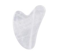 Herramientas Para El Cuidado De La Salud, Masajeador De Cristal Blanco, Rodillo Facial De Piedra Natural, Gua Sha, SPA, Masaje Facial Corporal De Cristal Para Raspar,Cristal Gua Sha