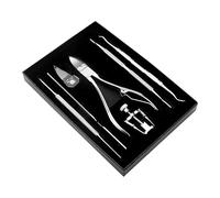 Herramientas para el cuidado de uñas, juego de cortaúñas - Kit de aseo de tijeras de uñas 19 en 1 | Juego de herramientas de belleza portátil, Kit de manicura y , Kits de aseo profesionales