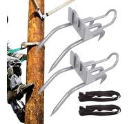 Herramientas para Escalada de Árboles | Puntas de Escalada para Postes (1 Par) Equipo de Seguridad | Equipo de Protección con 2 Correas para Adultos en Actividades al Aire Libre, Aventura y