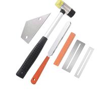 Herramientas Para Hacer Guitarras Regla Niveladora De Trastes Para Guitarra Piedra De Afilar Juego De Herramientas De Reparación De Guitarra De Acero Inoxidable(350g)