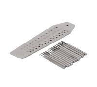 Herramientas para hacer joyas, juego de machos de roscar para máquina: 14 machos de roscar y 1 placa de tornillo, extractor de tornillos, juego de machos de roscar y troqueles, herramientas manuales p