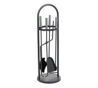 Herramientas para la chimenea de metal negro set 5pcs d22x68h cm