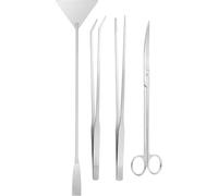Herramientas para la limpieza del terrario - Kit de tijeras para plantas de terrario - Kit antioxidante espátula y tijeras para acuario para plantación y cuidado diario y poda del paludario