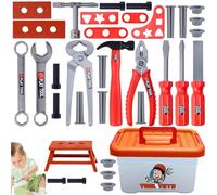 Herramientas para Niños,Juego de Herramientas de Construcción para Chicos - Set Infantil De Juego Simbólico para Desarrollo Temprano En Casa Guardería Y Actividades Preescolares