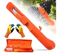 Herramientas Para Recoger Bayas, Recolector De Frutas, Cesta, Mango Para Manzanas, Recogedor Telescópico Ajustable De Arándanos, Cosecha De Cerezas, Mango, Red, Extensión(1PC,Picking gloves)
