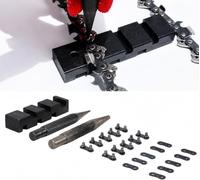 Herramientas Para Romper Cadena De Motosierra,10 juegos 3/8" Eslabones | herramientas de reparación de kettensäge con rompedor Para pasos de cadena .325", 3/8" LP, 3/8" y .404"