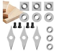 Herramientas para Tornear Madera | Ajuste Estrecho Con Alta Resistencia,Juego De Insertos De Corte De Carburo - para Carpinteros, Aficionados, Artesanos y Proyectos en Taller o Casa