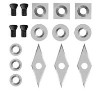 Herramientas para Tornear Madera - Ajuste Firme Y Seguro Con Tornillos - Herramientas De Carburo Para Torneado De Madera,para Carpinteros, Aficionados, Artesanos y Proyectos en Taller o Casa