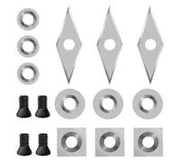 Herramientas para Tornear Madera - Incluye Tornillos y de Alta Resistencia,Herramientas De Carburo Para Torneado De Madera - para Taller Estudio Doméstico Carpinteros y Artesanos de la