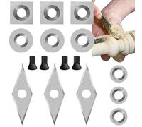 Herramientas para Tornear Madera | Robusto Y De Uso Intensivo Con Ajuste Apretado Y Tornillos | Juego De Insertos De Corte De Carburo,para Taller Estudio Doméstico Carpinteros y Artesanos de la Madera