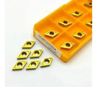 herramientas para torno, 10 piezas DCMT070204 UE6020 VP15TF US735, herramienta de corte carburo alta calidad, inserto torneado DCMT 070204, juego insertos torno CNC(DCMT070204 VP15TF)