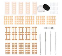 Herramientas para Uñas Encarnadas Juego, Herramientas Pedicura Pies con Lima Clavo Cuchillo Biselador Uñas Ranuras Palillo y Cuchara Paño Aislante y Clavo Pegatinas para Hombres Mujeres