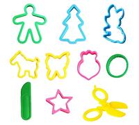 Herramientas Plastilina para Niños, 8 Piezas de Moldes plastilina para Crear Desayuno, Hamburguesa y Pasta, Accesorios de Arcilla de Modela