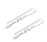 Herramientas profesionales de examen ocular gráfico ocular y regla PD para pruebas de visión precisas, fácil de mantener (GJC23-2pcs)