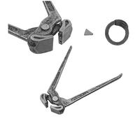 Herramientas remachadas de cuña de malla de cadena, remaches triangulares, alicates de malla duraderos, herramientas de ajuste de remaches, suministros de manualidades de armadura medieval, remaches
