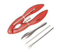 Herramientas Y Destructores de Mariscos, Herramientas de - Herramientas de Recogida de Cangrejos de Acero Inoxidable Juego de Utensilios | Cascanueces Ergonómico Con Mango Antideslizante Uso