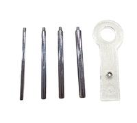 Herramientas y equipos de joyería Mandriles pequeños y redondos para hacer anillos para hacer anillos y pulseras Herramientas de envoltura de alambre de 4 mm / 6 mm / 7 mm / 8 mm para kit de de