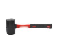Herras manuales de fibra de vidrio de goma de alta especificación Hammer de garra (color: rojo, tamaño: 1pc 8oz) (rojo 1pc 24 oz)