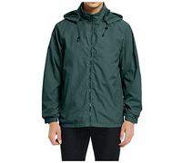 Herren Compatible with Motorradjacke Herren Mode Lässig Lose Solide Mit Wasserdichte Atmungsaktive Fliegeranzug Jacke Dünne Mantel Top Bluse Herren Winter Daunen (Green, L)