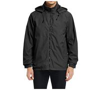 Herren Compatible with Motorradjacke Herren Mode Lässig Lose Solide Mit Wasserdichte Atmungsaktive Fliegeranzug Jacke Dünne Mantel Top Bluse Herren Winter Daunen (Black, XXL)