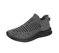 Herren Freizeitschuhe Schuhe Sneakers Wanderschuhe Alltags Ultra-Bequemer BarfußSchuhe Casual StraßEnlaufschuhe Atmungsaktive Sportschuhe Mit Mesh-Obermaterial Und Rutschfester Sohle, gris, 41 EU