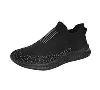 Herren Freizeitschuhe Schuhe Sneakers Wanderschuhe Alltags Ultra-Bequemer BarfußSchuhe Casual StraßEnlaufschuhe Atmungsaktive Sportschuhe Mit Mesh-Obermaterial Und Rutschfester Sohle, Negro , 45 EU