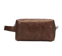 Herren Reisetasche Kulturbeutel - Kulturbeutel Reisetasche mit Griff, Retro-Organizer aus PU-Leder, Mehrere Taschen, tragbare Reise-Hygienetasche, Make-up-Kosmetiktasche für Accesorios, Toilettenart,