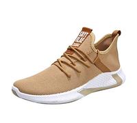 Herren Runner Sneaker Laufschuhe Turnschuhe Alltags Ultra-Bequemer BarfußSchuhe Einfachheit Softshell Trekkingschuhe Joggingschuhe Mit Weich Dicke Sohle Leicht Workout Freizeitschuhe, marrón, 39 EU