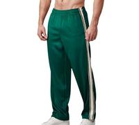 Herren Strand Jogginghose aus waermendem Stoff, mit lockerem Schnitt, geradem Schnitt, Printmotiv, komfortable Passform, mit schlichtem Alltagsnutzen, Fuer Strand, Urlaub und Sommerfreizeit, verde, L