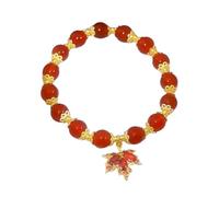Herrenarmband Aus Brasilianischem Stoff 2024 Vergoldetes plattiertes Jade Glasarmband für Frauen Jade Perlenarmband Geschenke für Sie Ihn Oma Mutter Vater Buchstaben Armband compatible with Machen