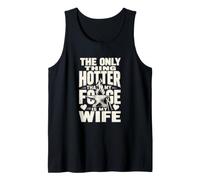 Herrero Forge Esposa Diciendo Humor Metalúrgico Camiseta sin Mangas
