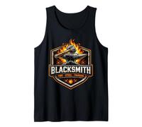 Herrero Fuego Acero Pasión Metalsmith Cita Slogan Camiseta sin Mangas