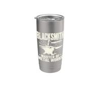 Herrero Master Of Metal Works Ironworker Forge Vaso térmico de acero inoxidable de doble pared