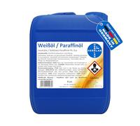 HERRLAN® Aceite de parafina Ph. Eur. 5 litros - Aceite blanco - grado médico - incoloro, inodoro y líquido fino - BAuA N 111510 - Industria y tecnología - Fabricado en Alemania