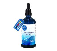 HERRLAN® Azul de metileno solución al 1% - 100 ml en gotas - Alta concentración y 100% puro - Calidad USP/Ph. Eur. - Para laboratorio y microscopía - PZN 19844456 - Gotas de azul de metileno