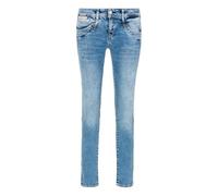 Herrlicher Pantalones vaqueros para mujer SlimJeans Pitch Slim Reused Denim After Rain Blue de algodón orgánico, After Rain, 28W / 30L