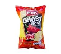 Herr's Ghost Pepper Flavored Hot, patatas fritas con sabor a chile fantasma picante de 170g