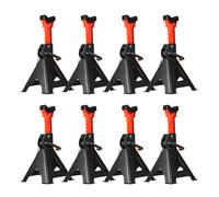 Herrselsam Caballete con capacidad de carga de 3T, altura ajustable de 285 - 430 mm, con seguridad, soporte para automóviles, caravanas y autocaravanas, 4 pares