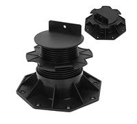 Herrselsam Soporte ajustable de altura regulable, 30 unidades, 60 - 140 mm, rodamientos de apoyo, para placas de terraza, madera, WPC y piedra