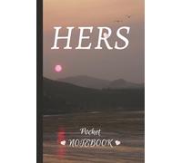 HERS Pocket Notebook: Thin Notepad for Ladies & Girls Purses and Pockets, with Black and Red Sunset Nature Photo Cover