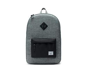 Herschel Heritage Rucksack, 46 cm, 21.5 L, Grey/Black